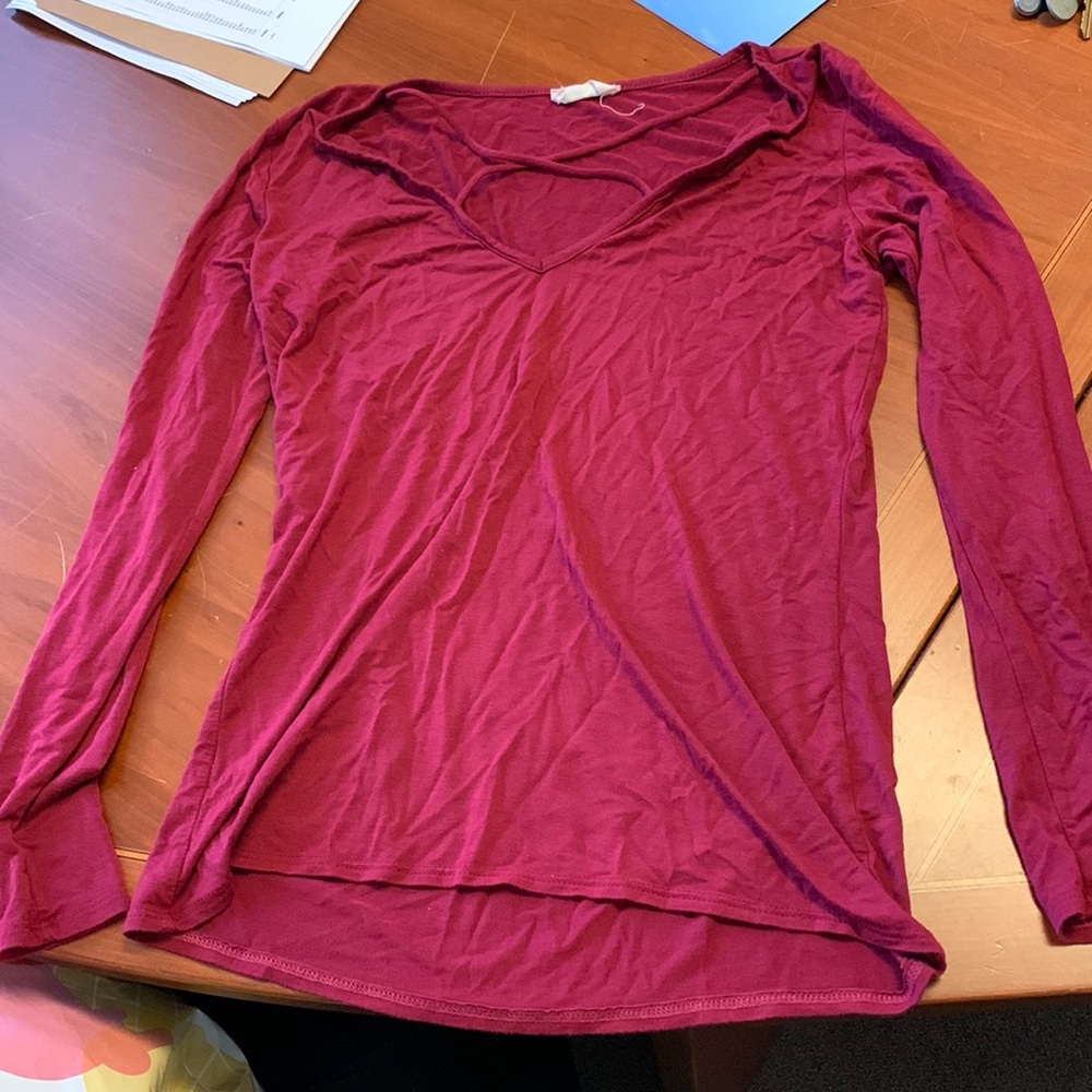Cross front detailed long sleeve